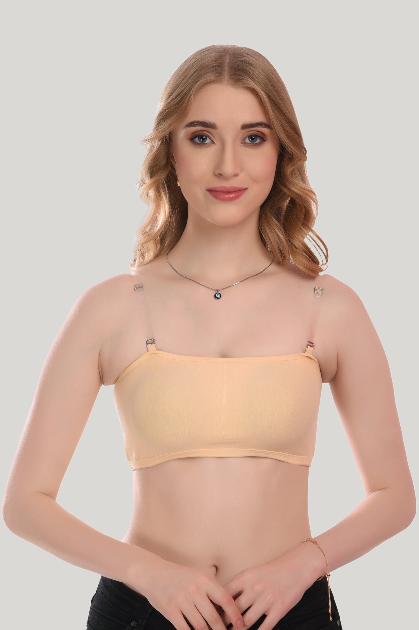 ULTIMATE COMFORT Cotton Elastane Padded Tube Bra