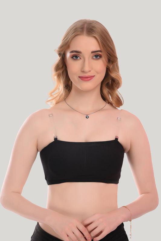 ULTIMATE COMFORT Cotton Elastane Padded Tube Bra