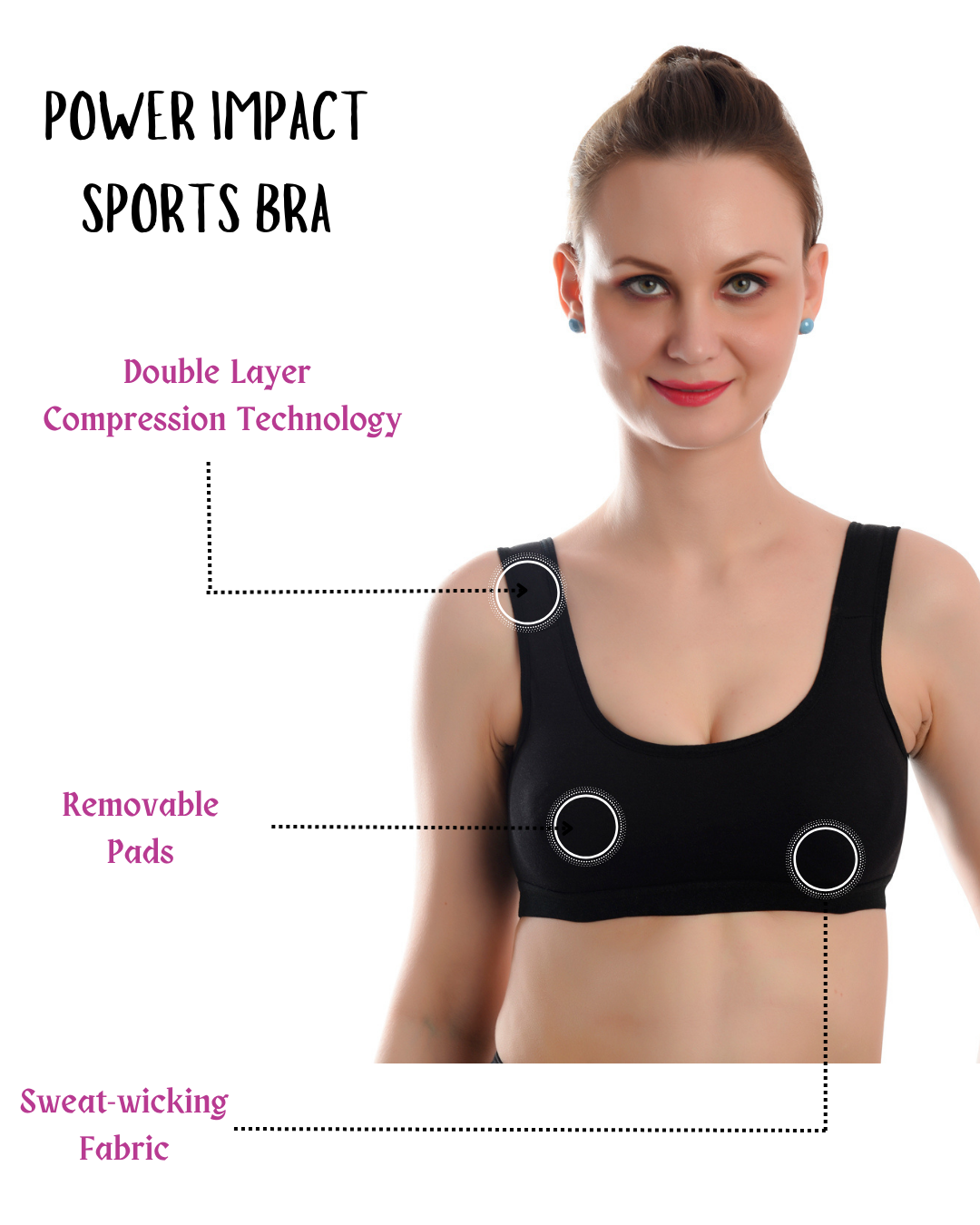 POWER IMPACT Padded Sports Bra